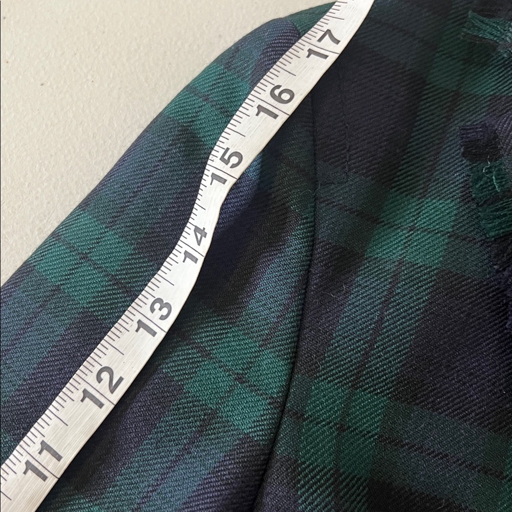 Dsquared2 Made in Italy Tartan Check Plaid Blazer Sport Coat Green navy size 40 - Picture 11 of 12